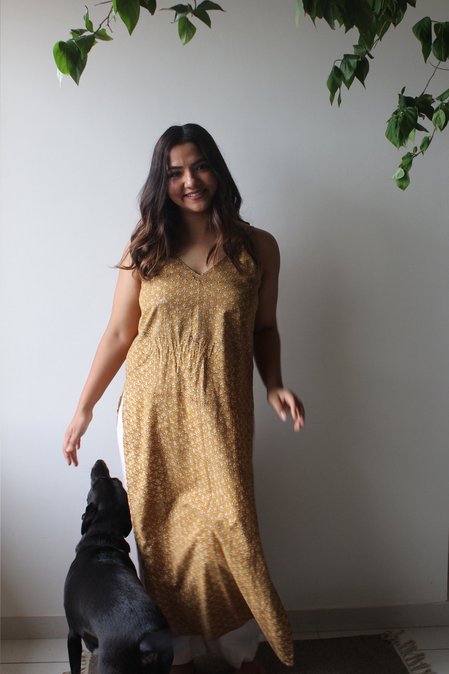 Canis Block print kurta