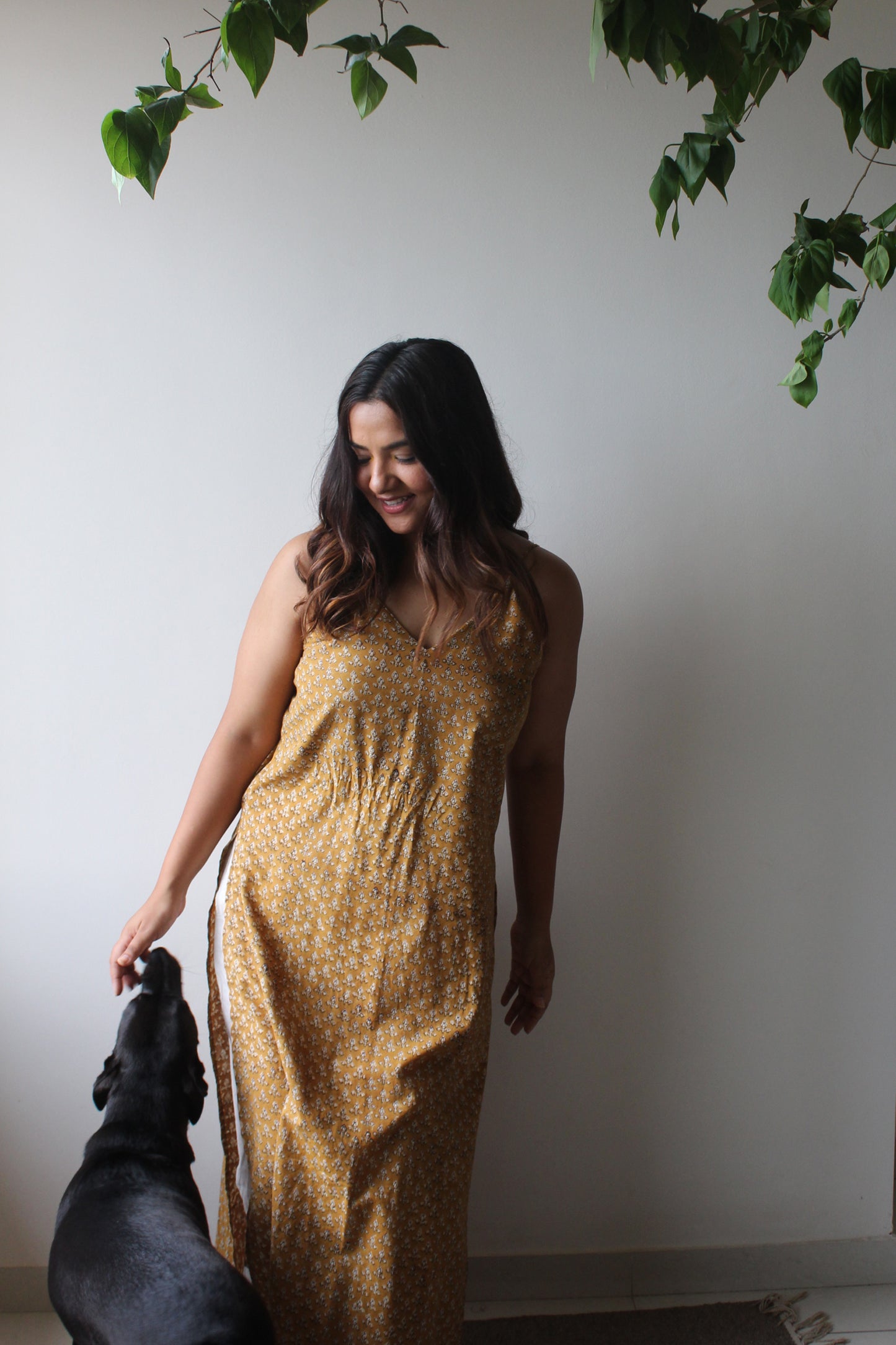 Canis Block print kurta