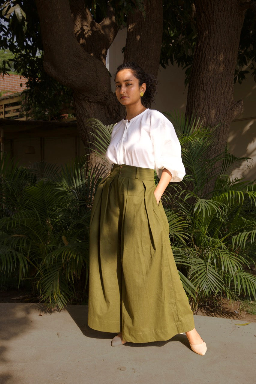 Ivory Breeze - White Cotton Shirt