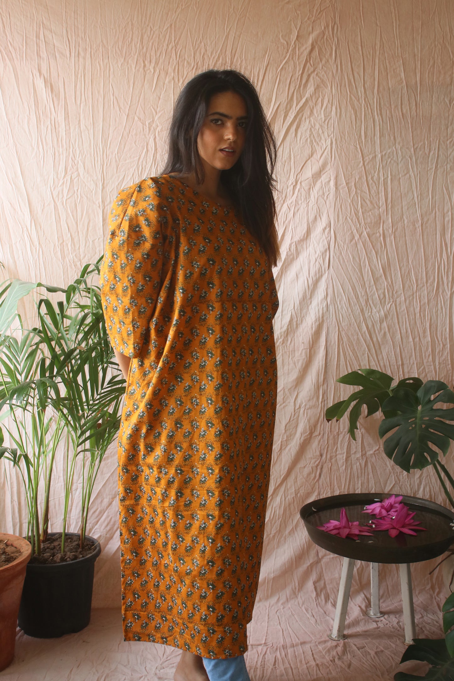 Mustard Yellow Oversize Dress