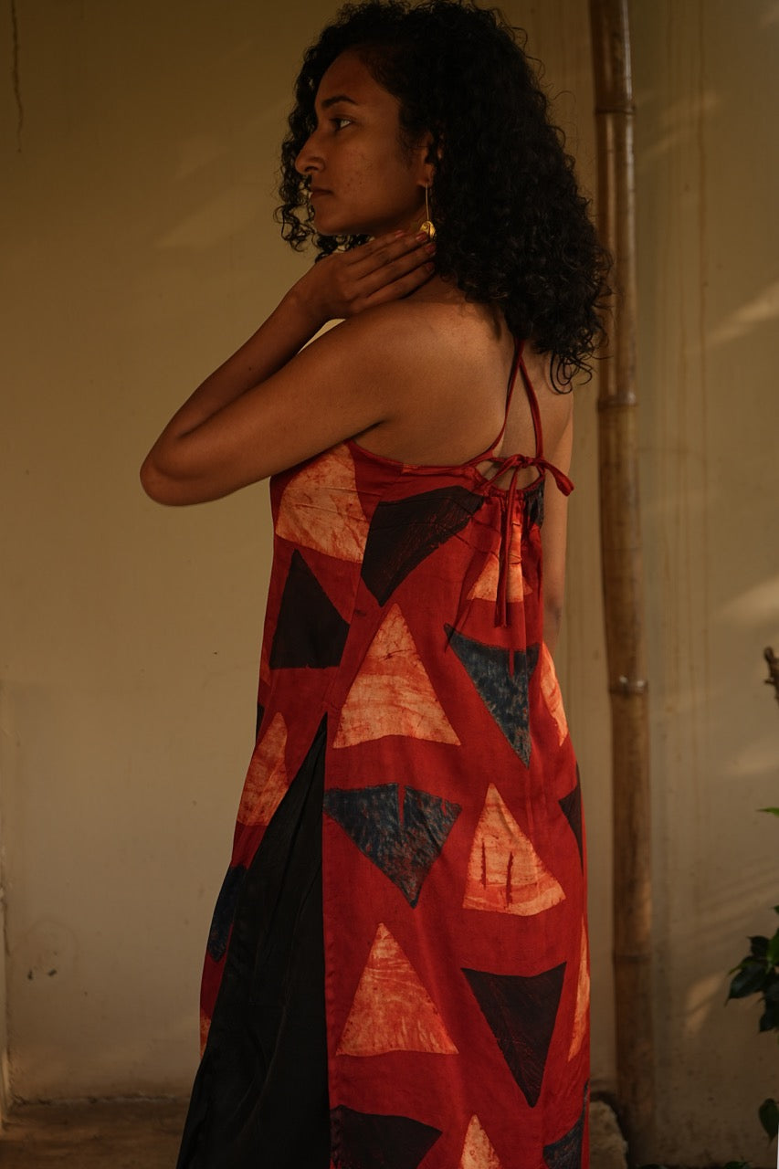 Aftab - RED Silk kurta set