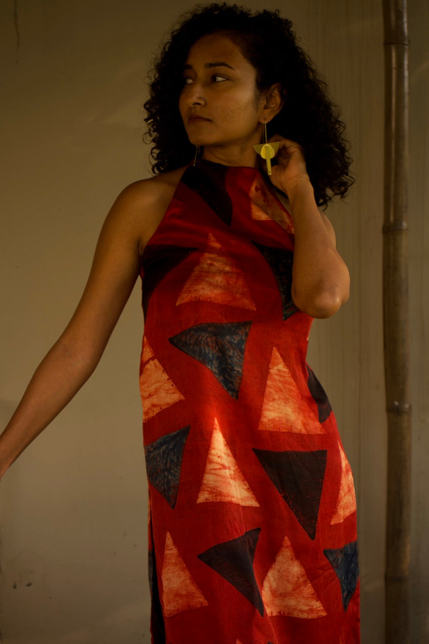 Aftab - RED Silk kurta set