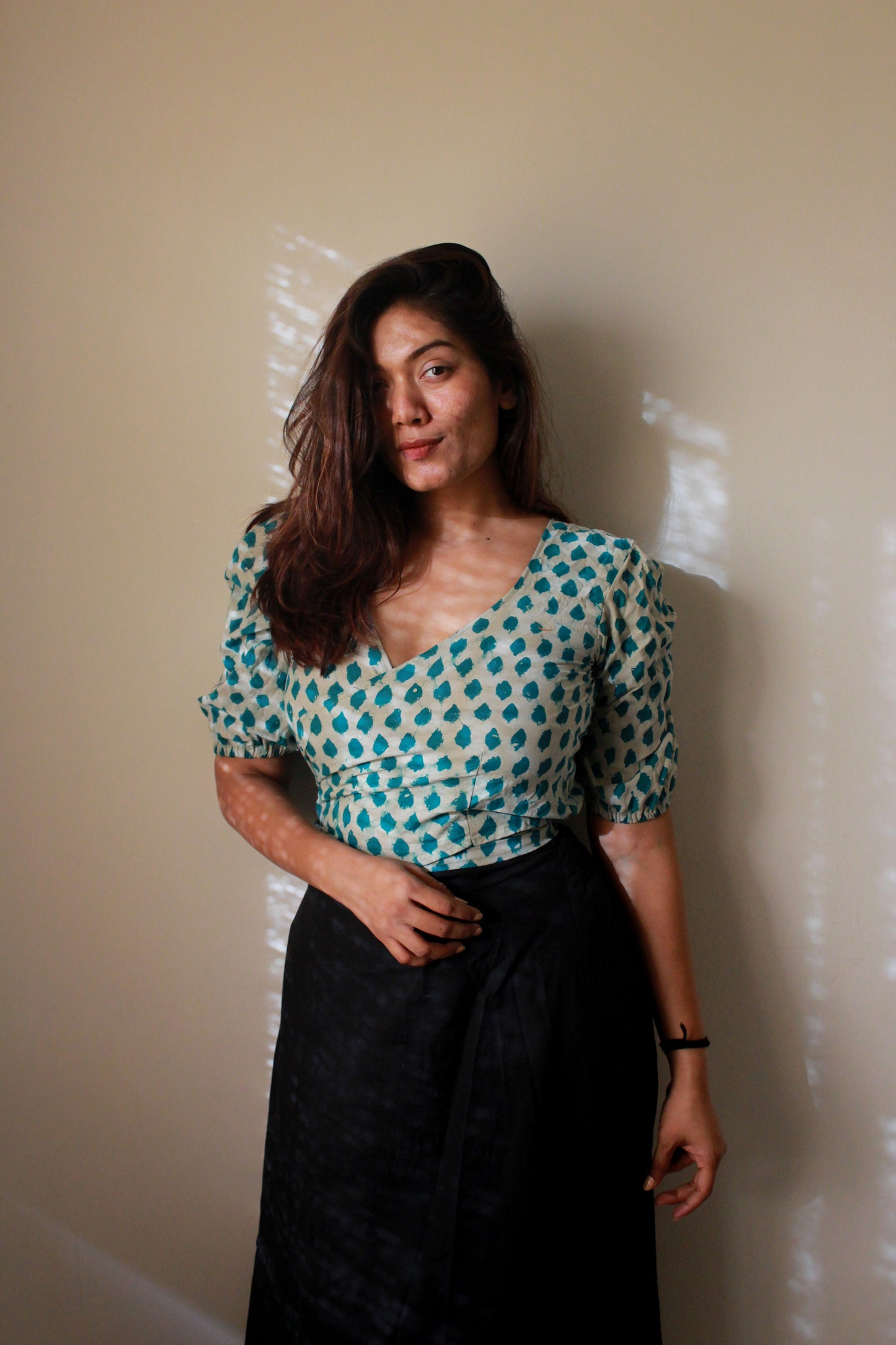 Green Tie Top