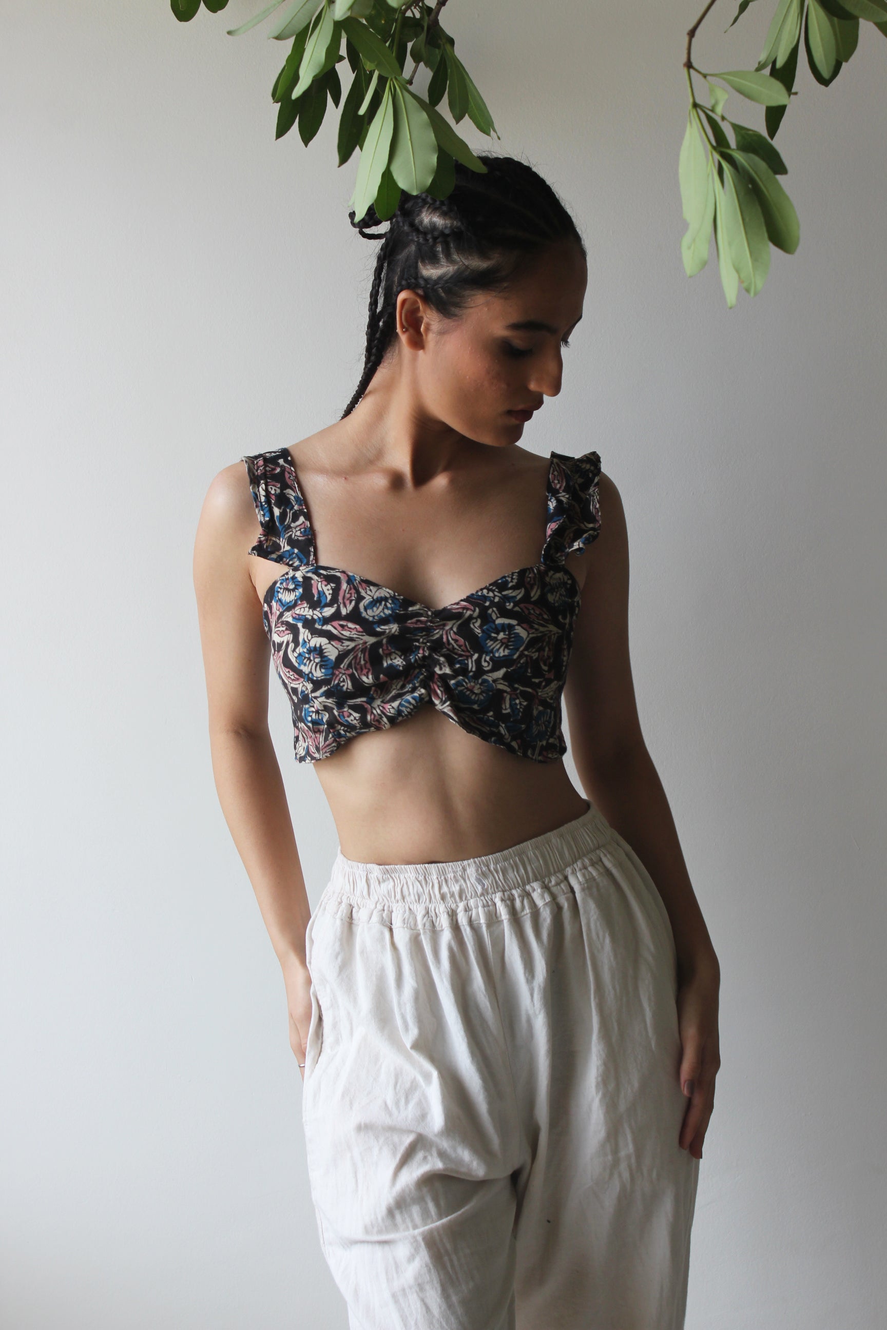 Reverie - Black Kalamkari Silk Top