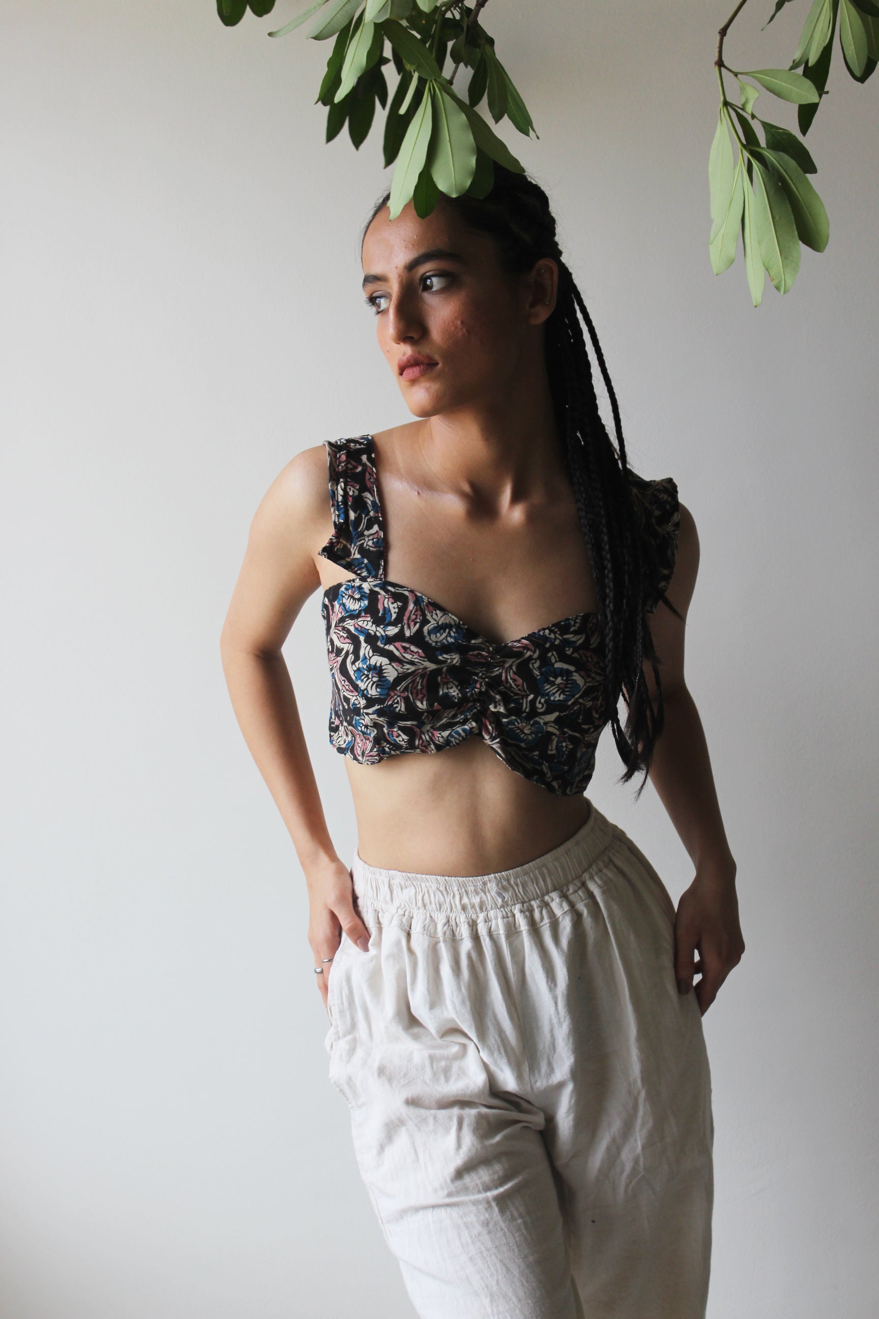 Reverie - Black Kalamkari Silk Top