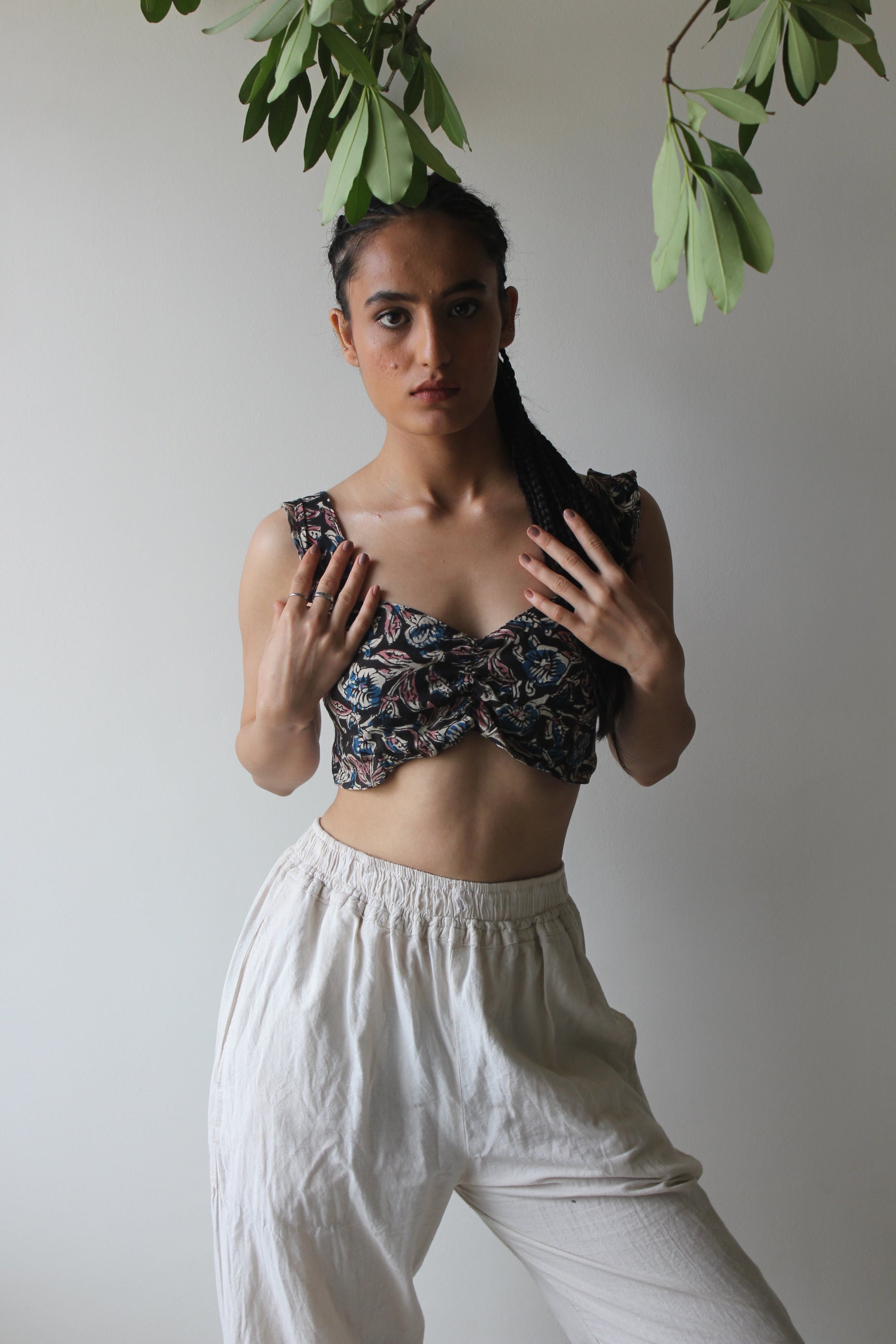 Reverie - Black Kalamkari Silk Top