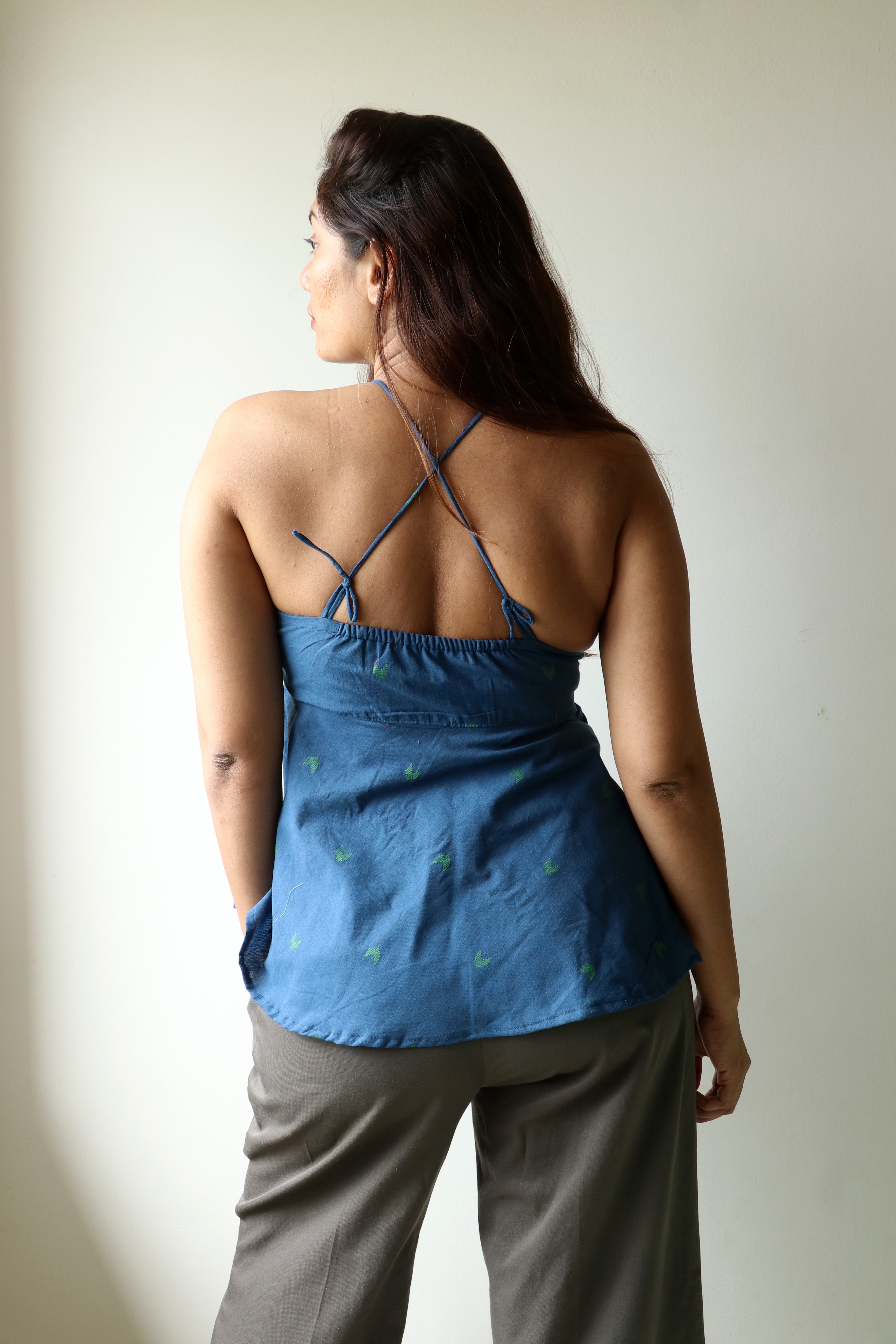Rooh - Blue Cotton Camisole Top