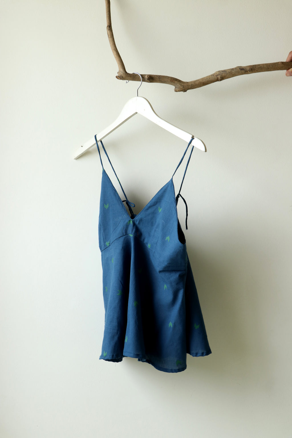 Rooh - Blue Cotton Camisole Top