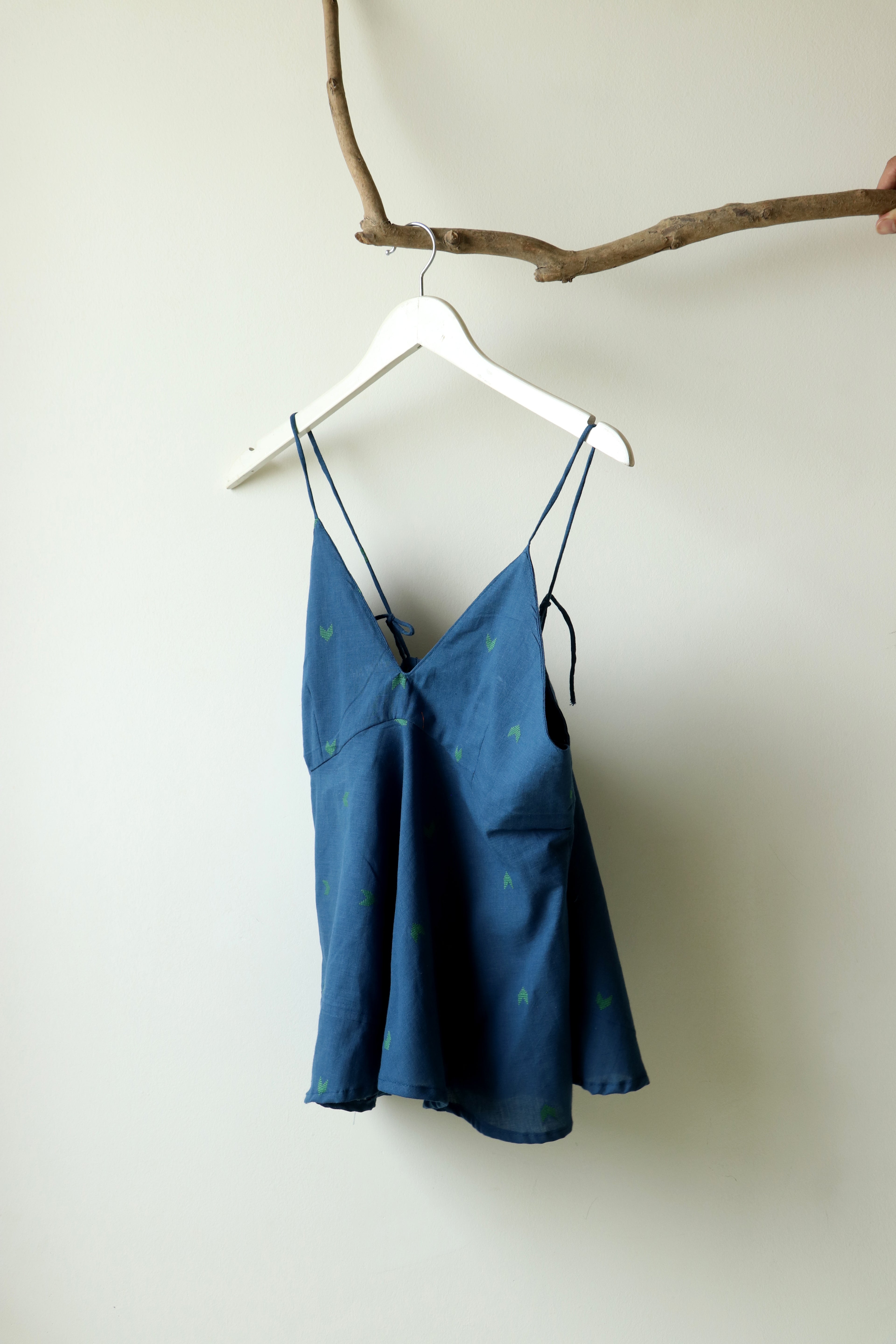 Rooh - Blue Cotton Camisole Top