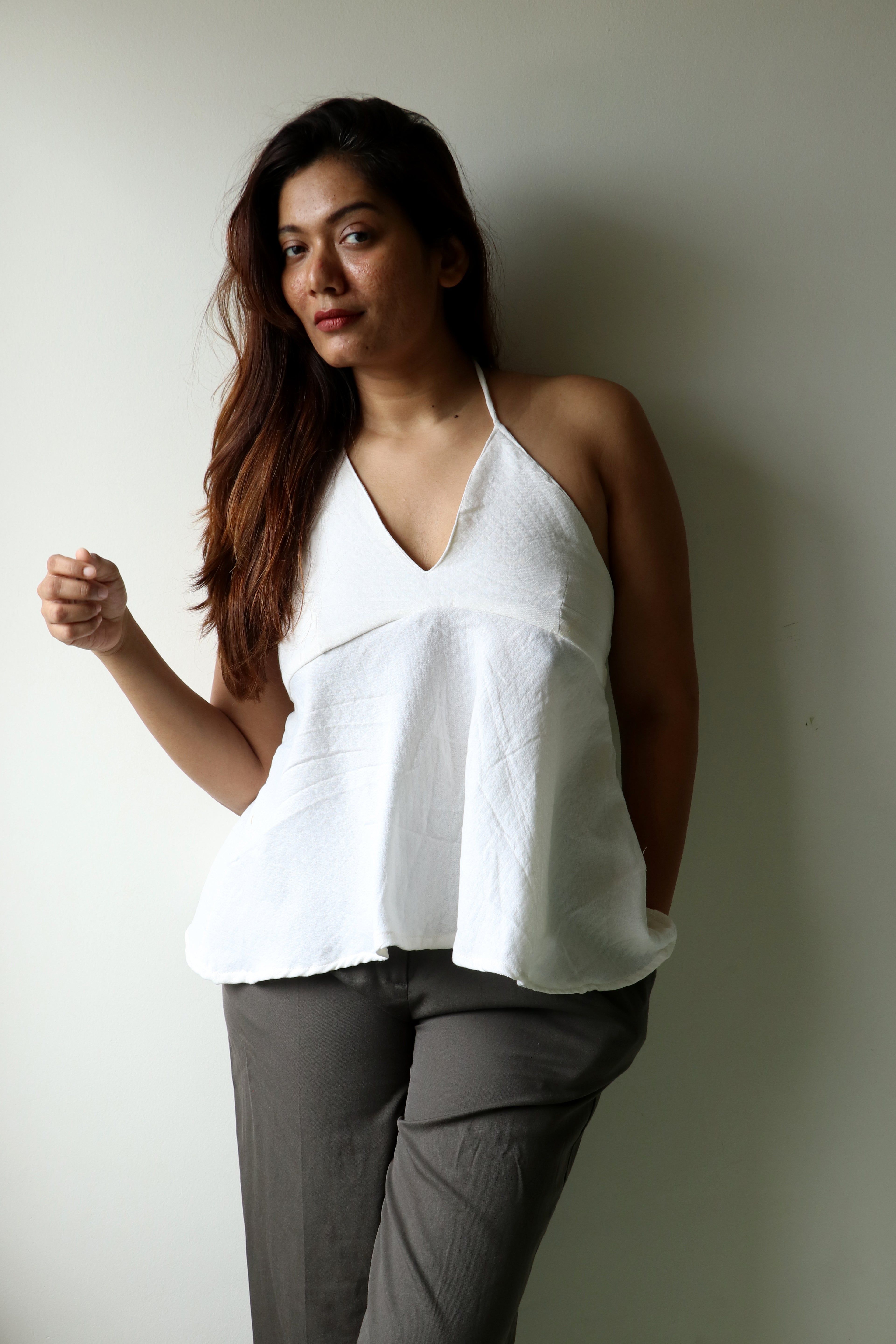 Shlone - White Camisole Top