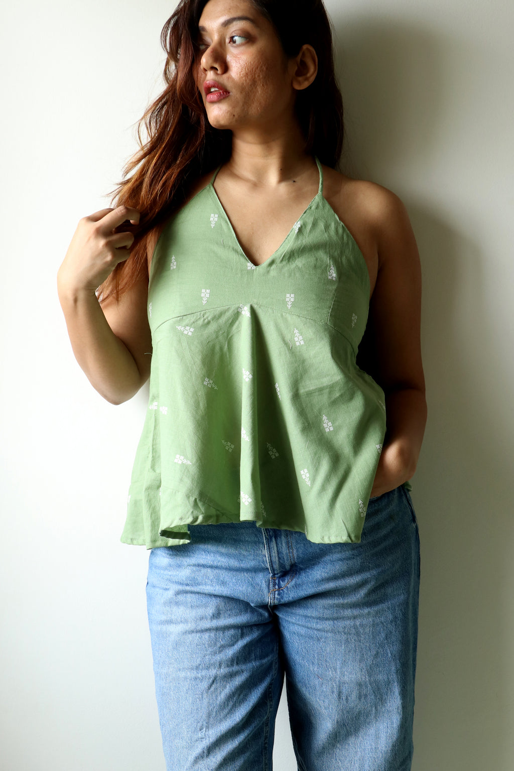 Virah - Green Camisole Top