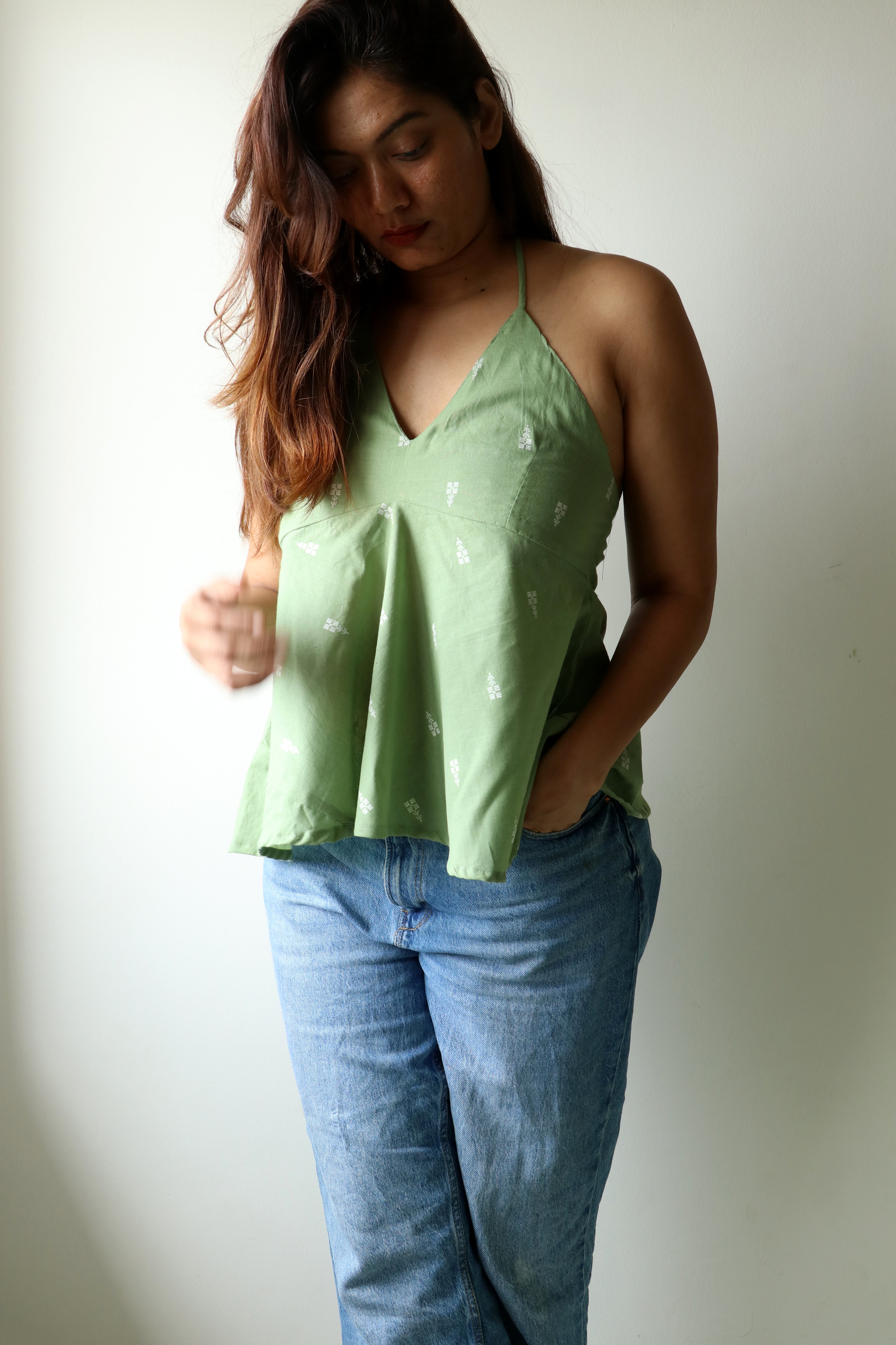 Virah - Green Camisole Top