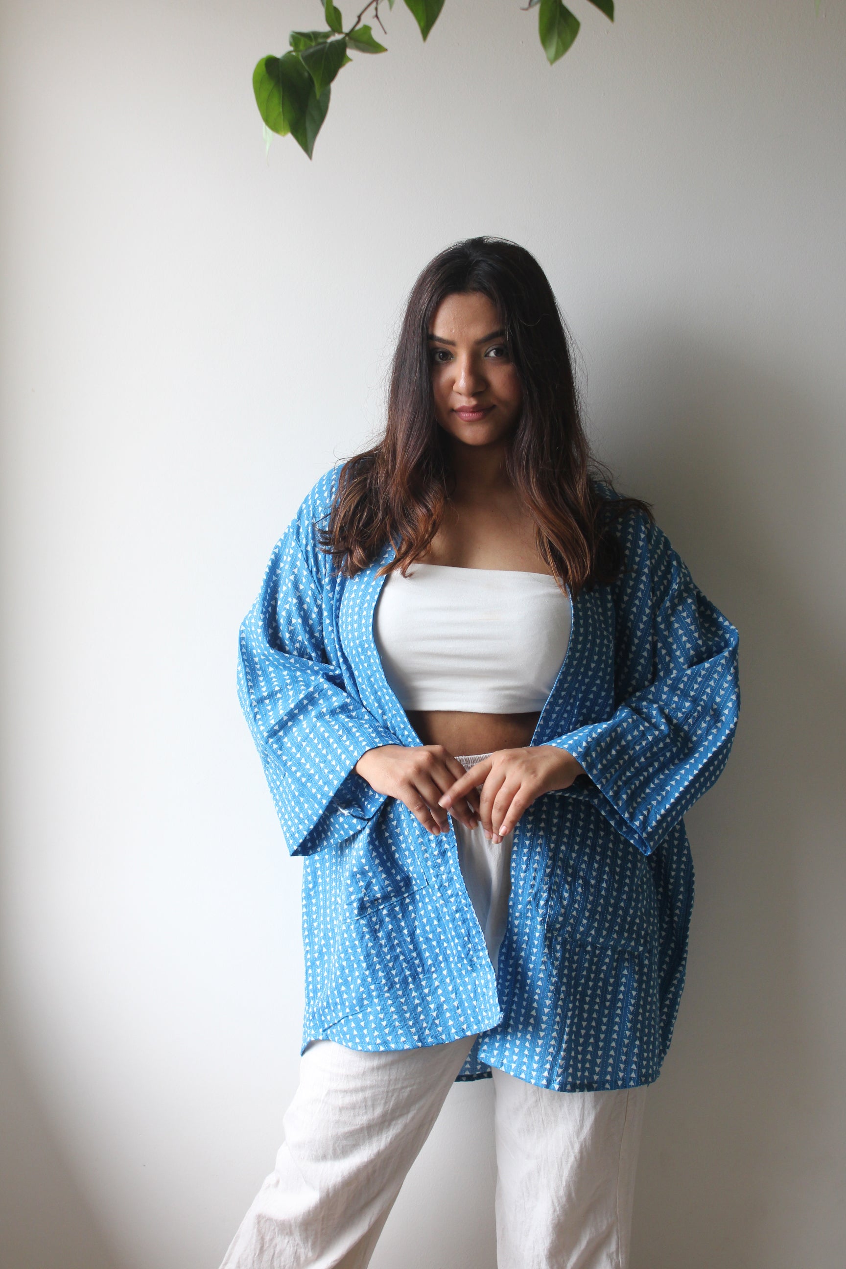 Zen - Blue Kantha Kimono