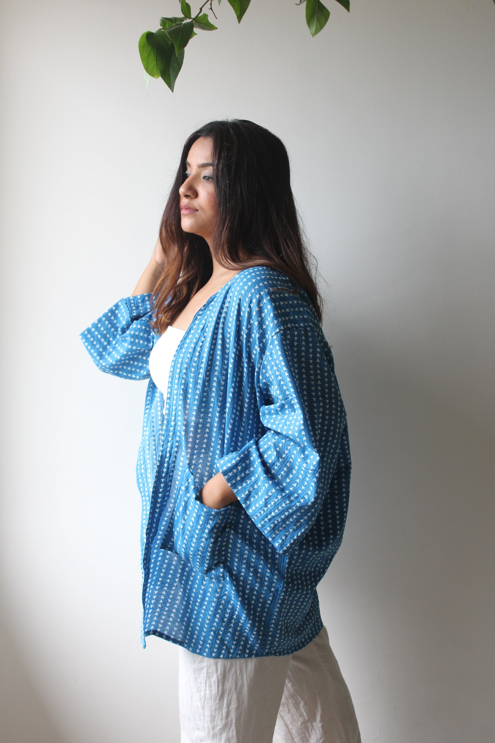 Zen - Blue Kantha Kimono
