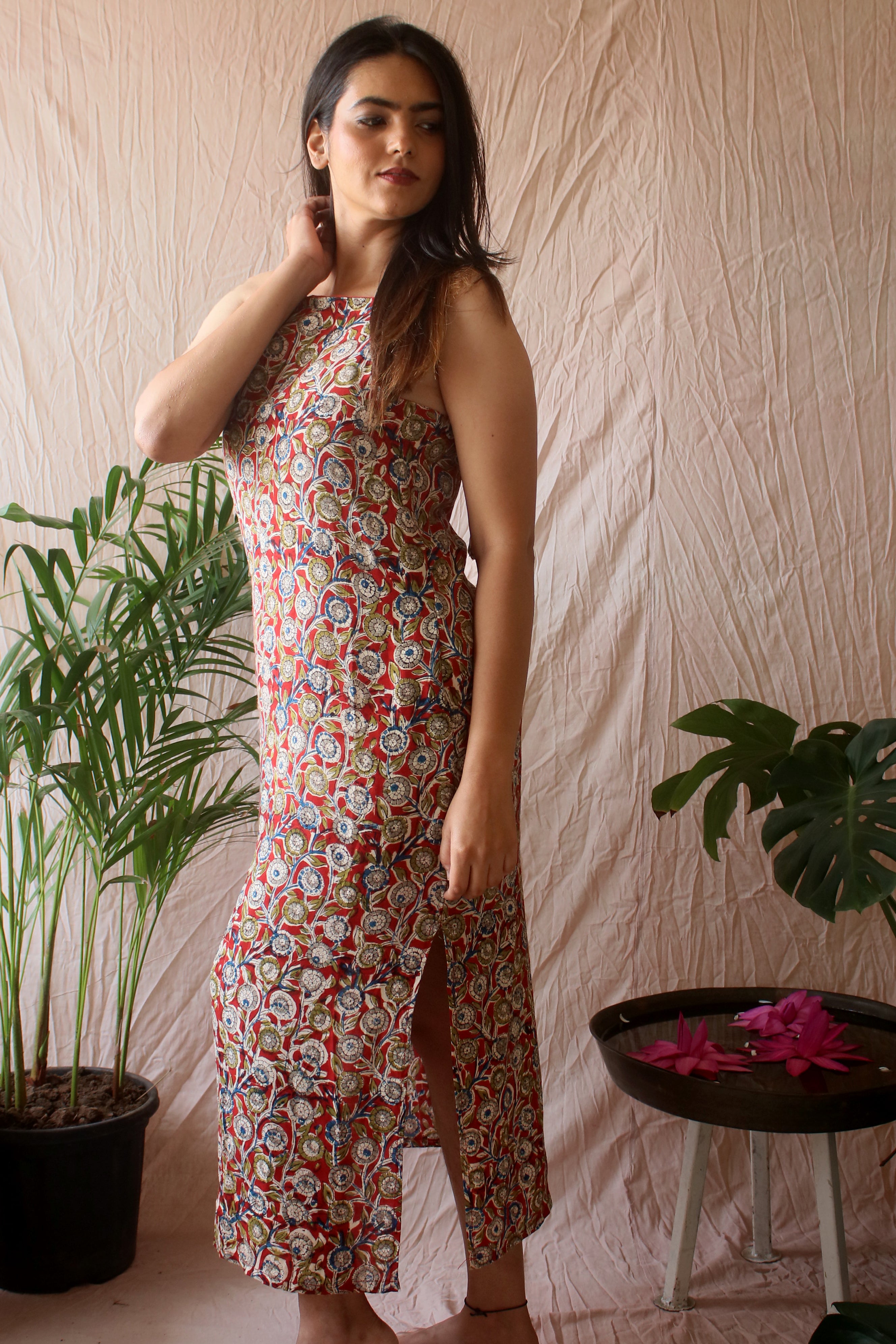 Cherry Blossom Midi-Dress