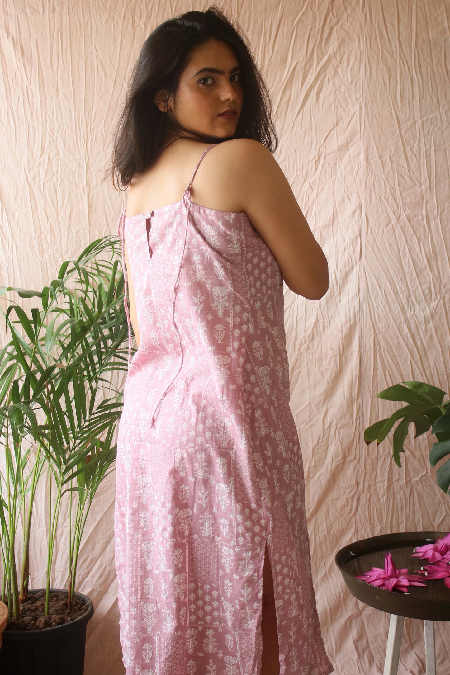 Crimsone Block Print Mid Lenght Dress