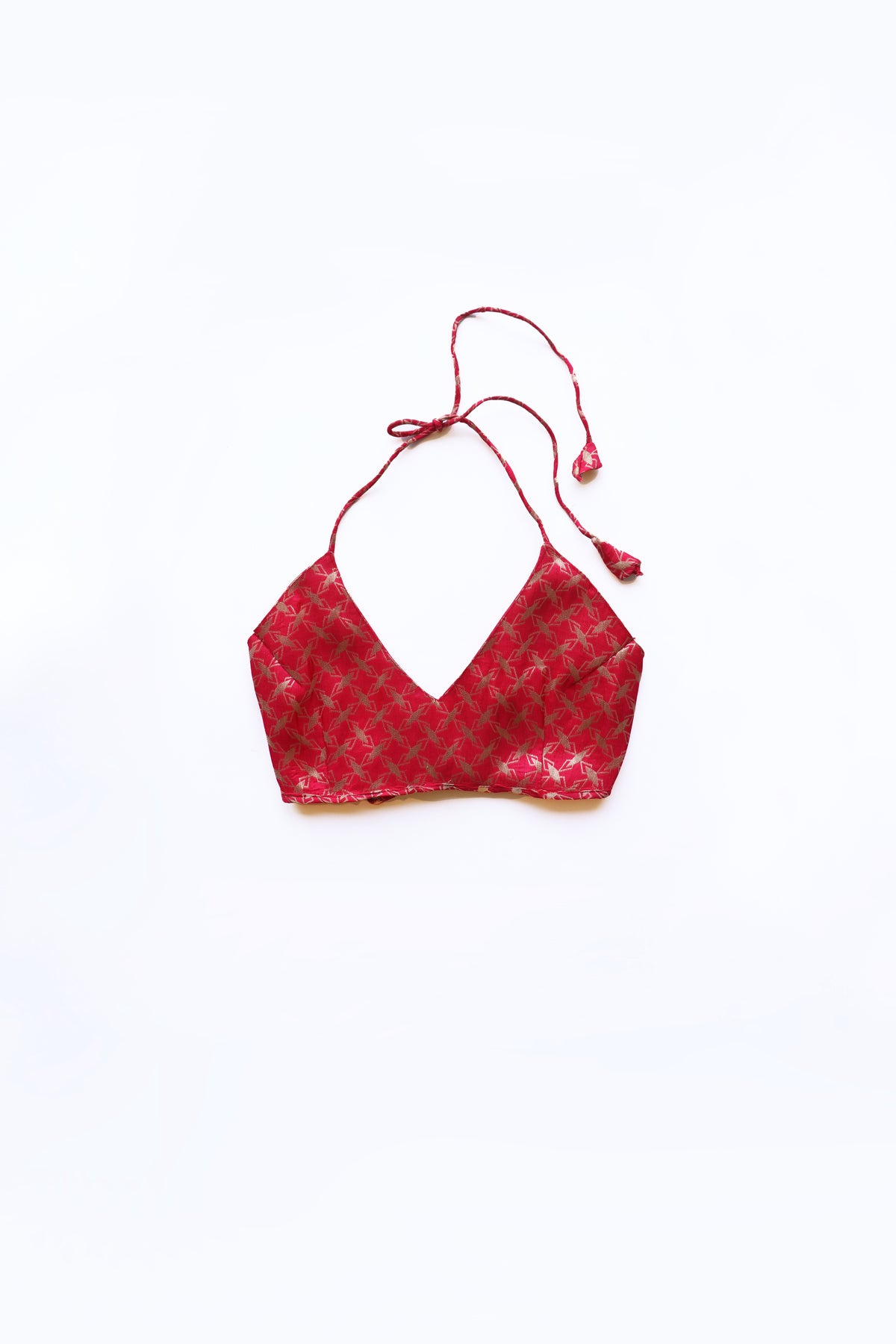 ERIWEN - Olive & Crimson Layred Blouse