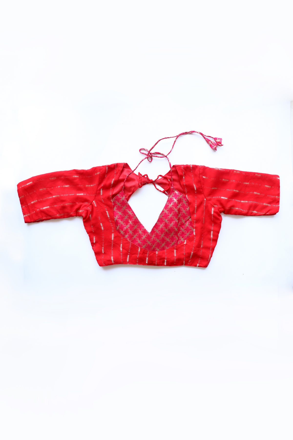 HESPERIA - Ruby & Pink Patterned Layred Blouse