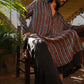 Taha Striped Unisex Silk Kurta