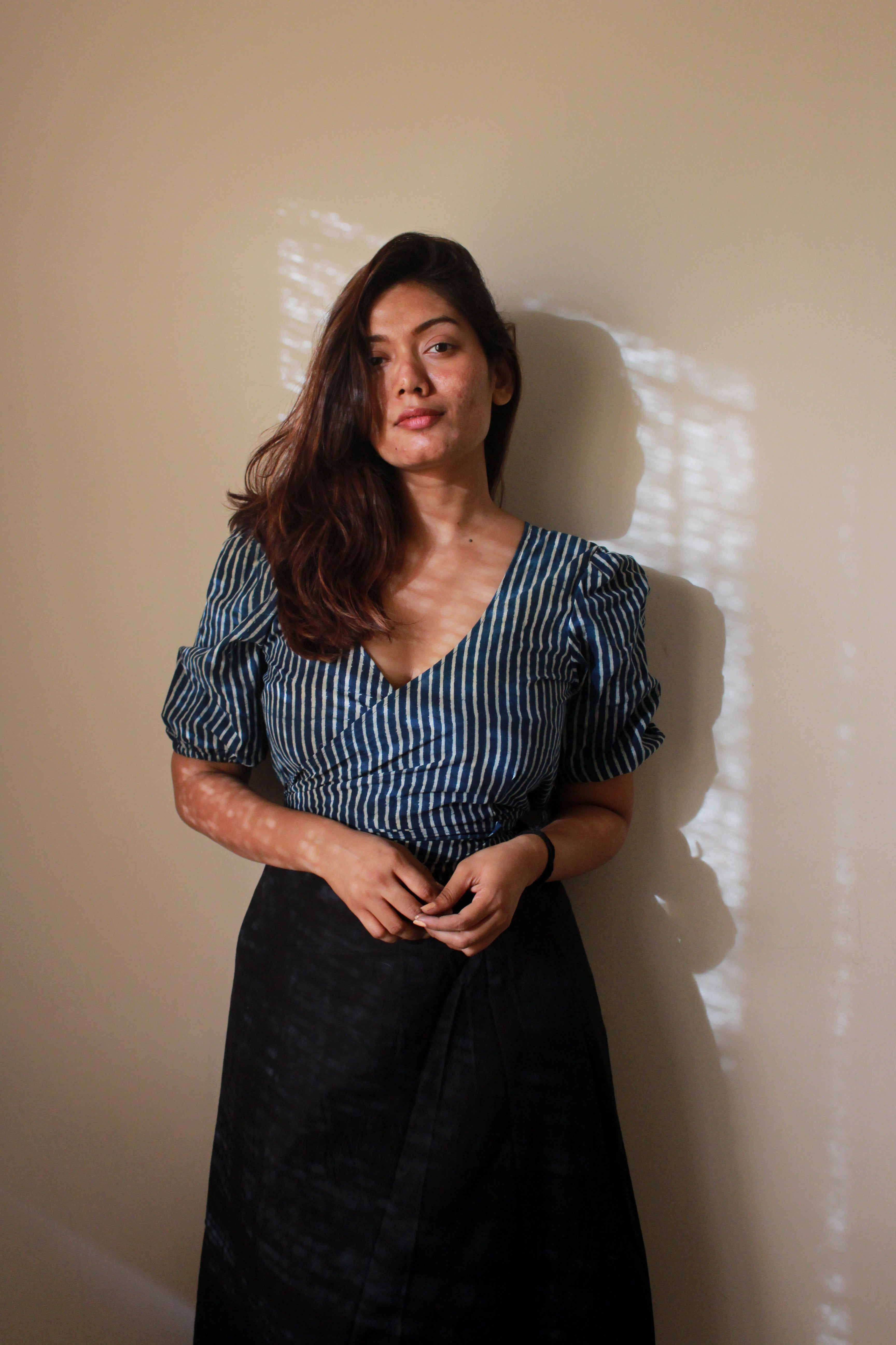 Blue Stripe Cotton top