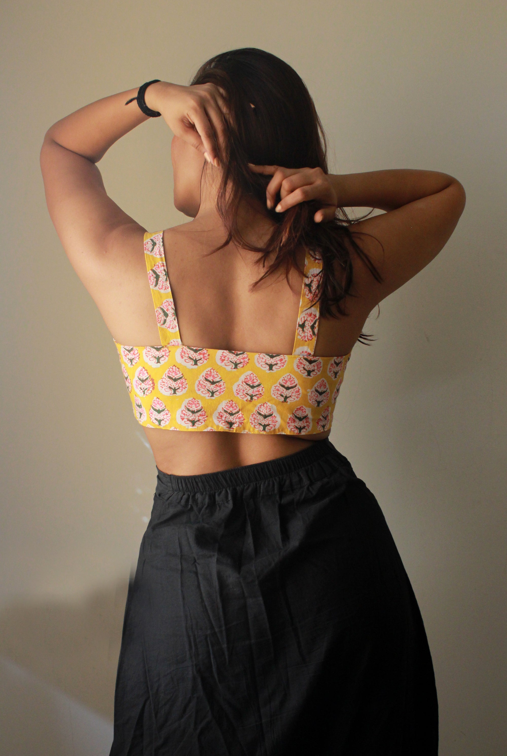 Summer Skies - cotton front tie top