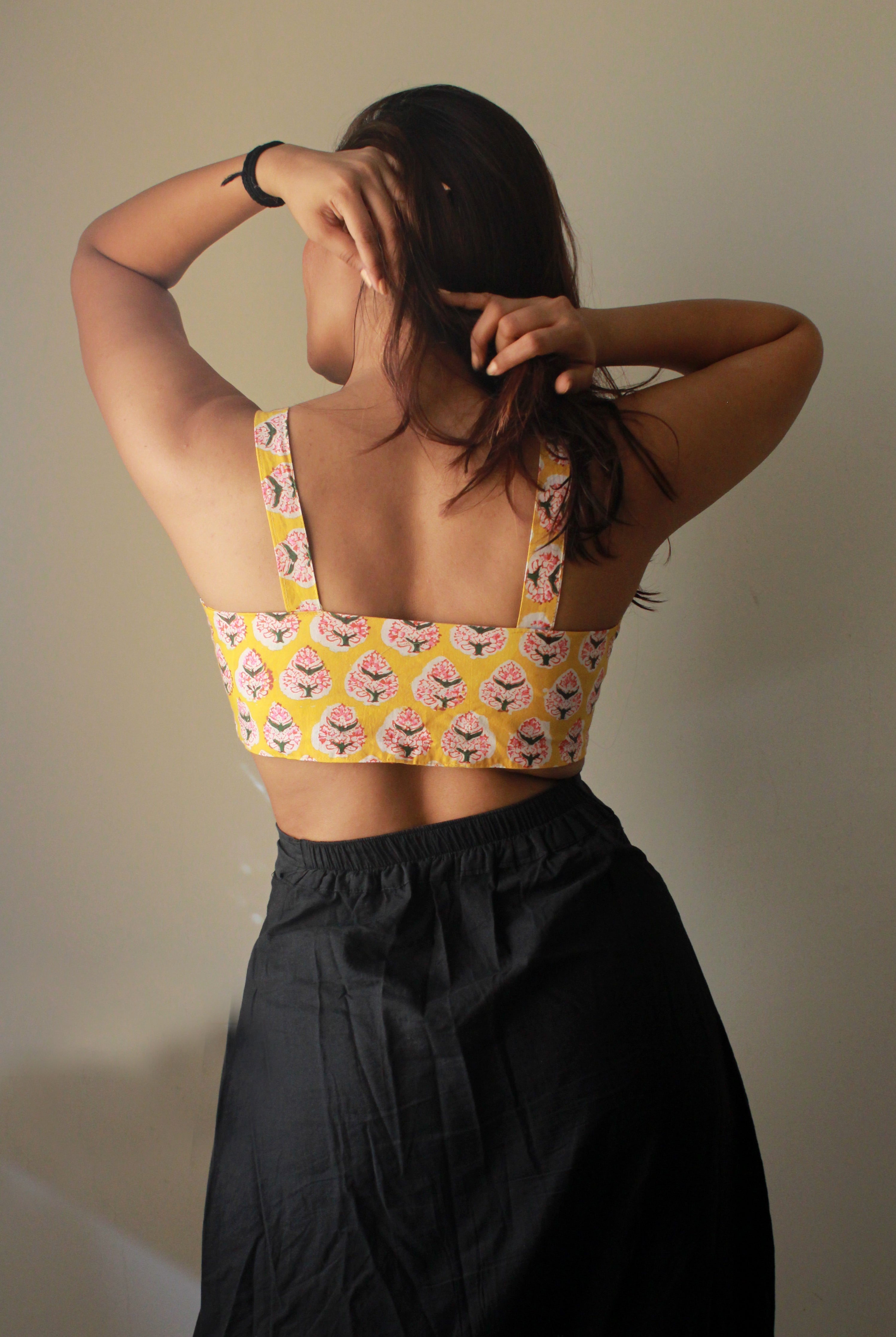 Summer Skies - cotton front tie top